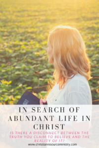 What Is The Abundant Life In Christ? Beyond Head Knowledge Book Giveaway